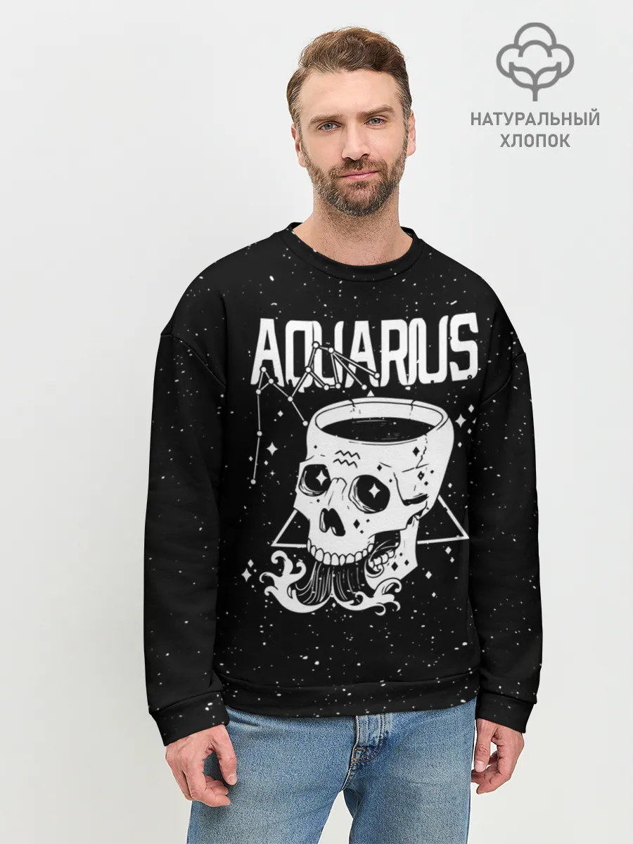 Мужской свитшот базовый / Dark Aquarius