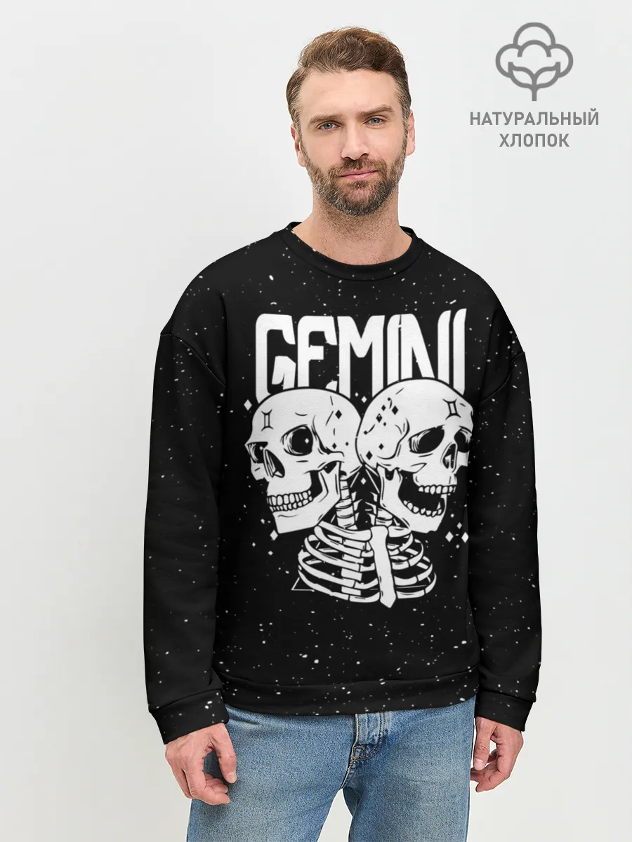 Мужской свитшот базовый / Dark Gemini