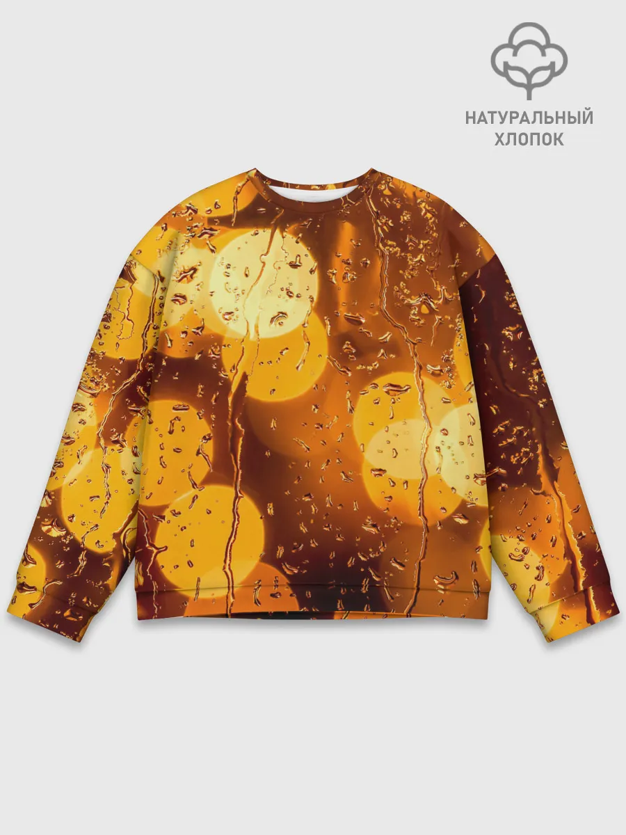 Мужской свитшот базовый / Дождик золотой