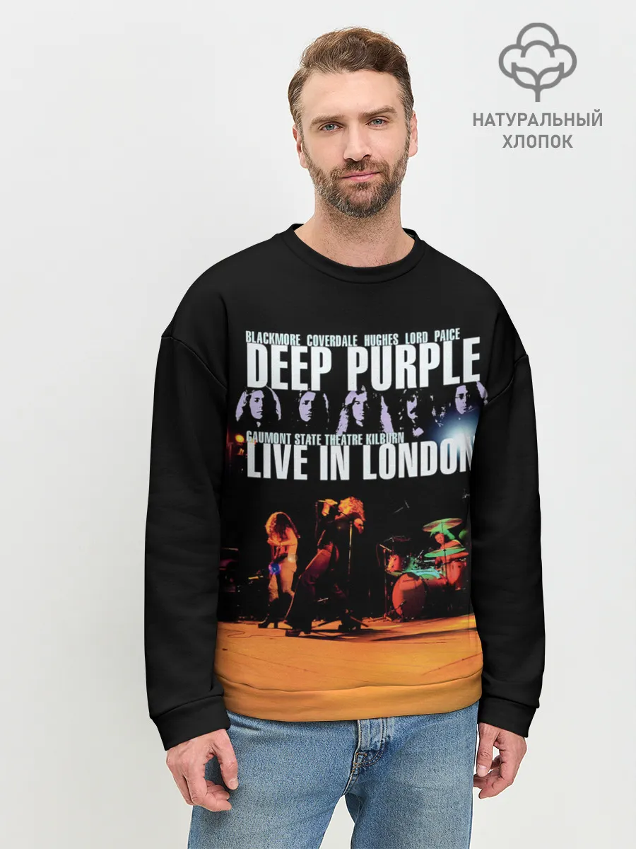 Мужской свитшот базовый / Deep Purple - Live In London