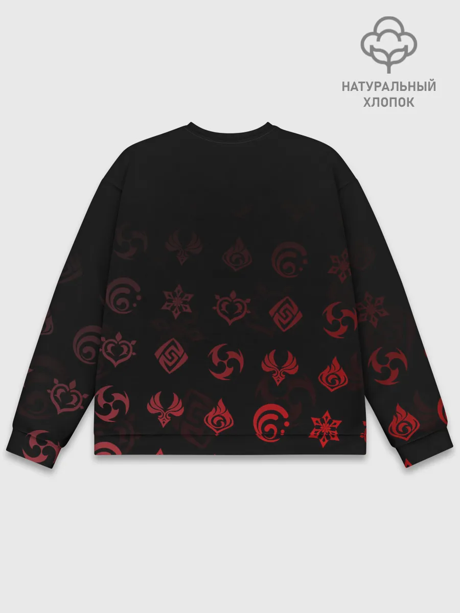 Мужской свитшот базовый / Ху Тао / Genshin Impact