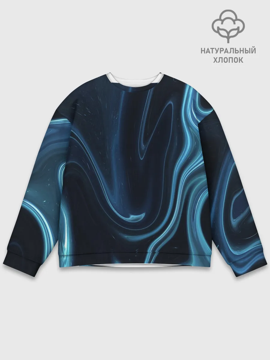 Мужской свитшот базовый / Космическая волна