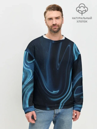 Мужской свитшот базовый / Космическая волна