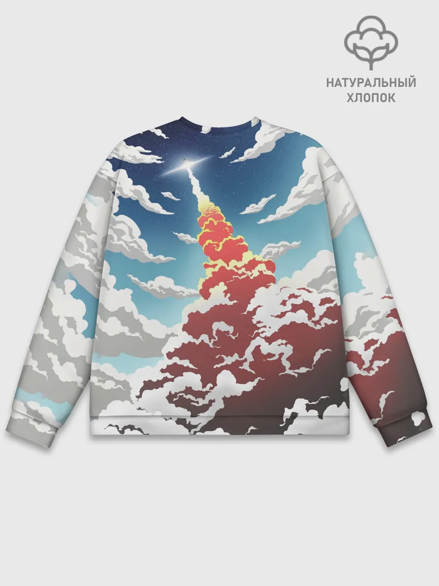 Мужской свитшот базовый / Ракета | SpaceX