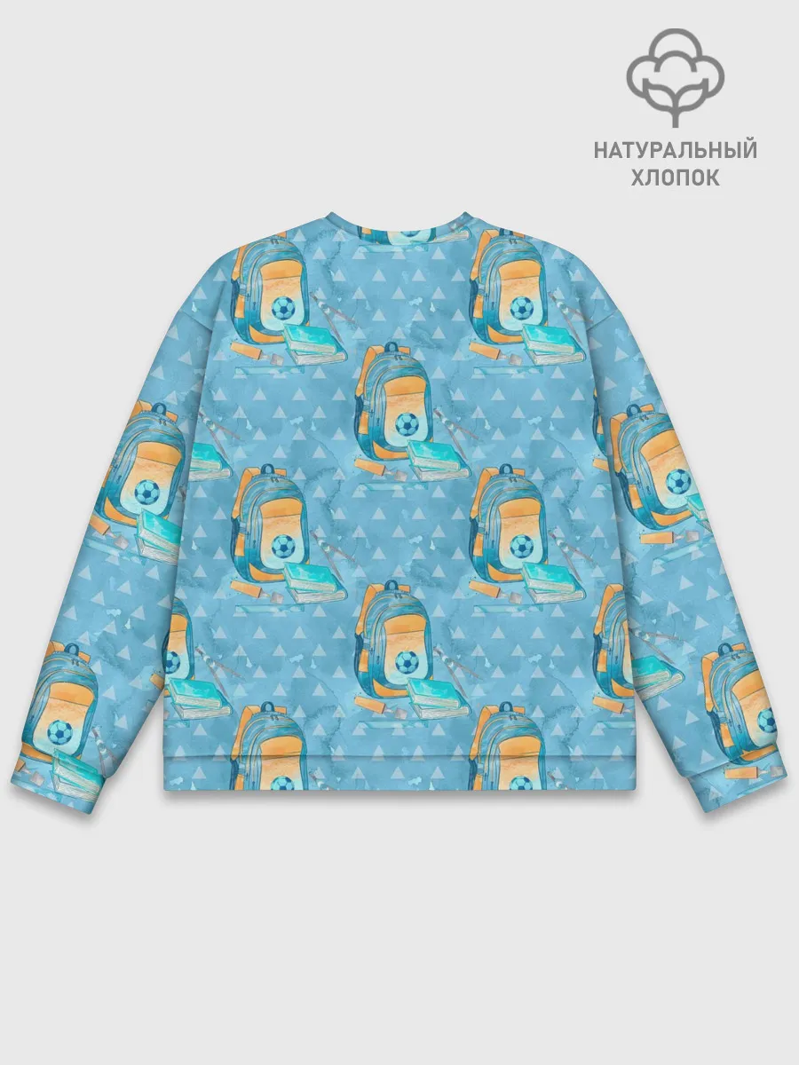 Мужской свитшот базовый / Школьник - футболист