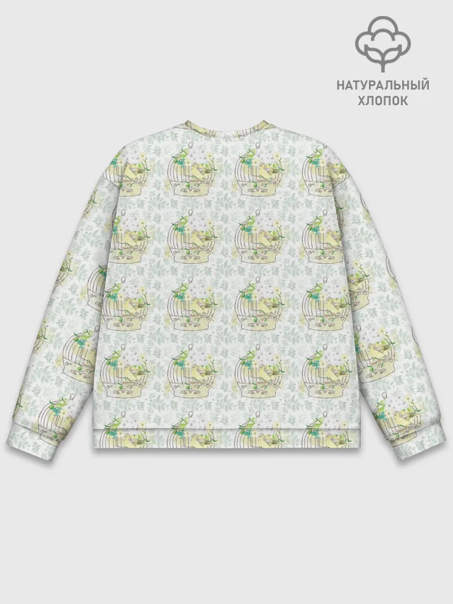 Мужской свитшот базовый / Канарейки в клетках