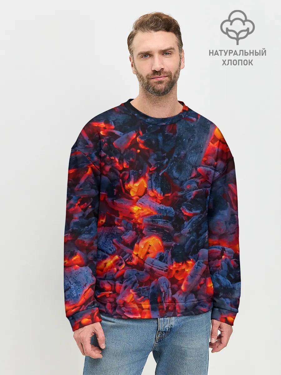 Мужской свитшот базовый / Магия углей