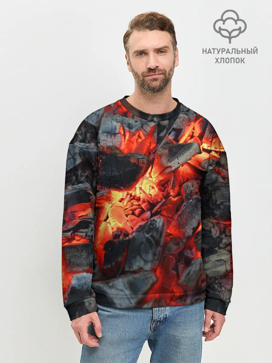 Мужской свитшот базовый / Древесные угли