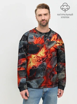 Мужской свитшот базовый / Древесные угли