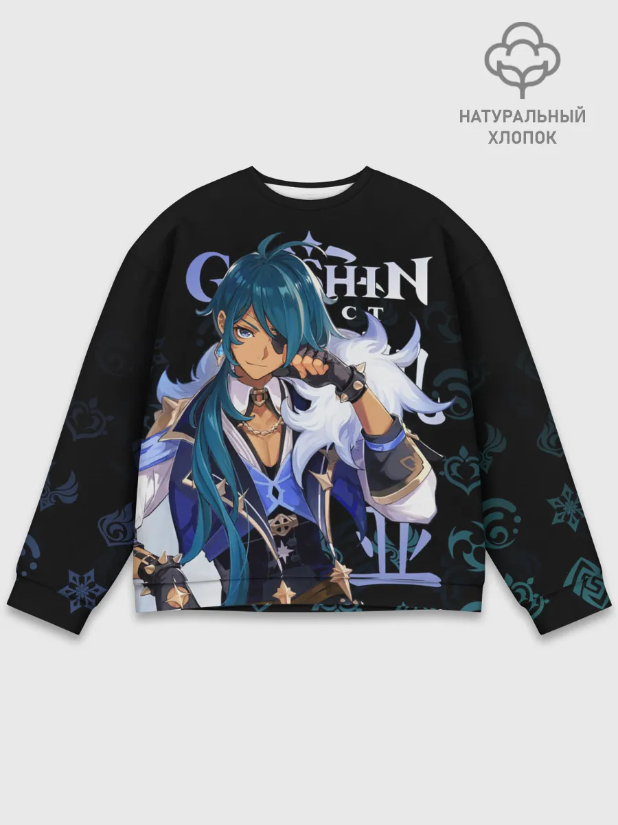 Мужской свитшот базовый / Кэйа / Genshin Impact