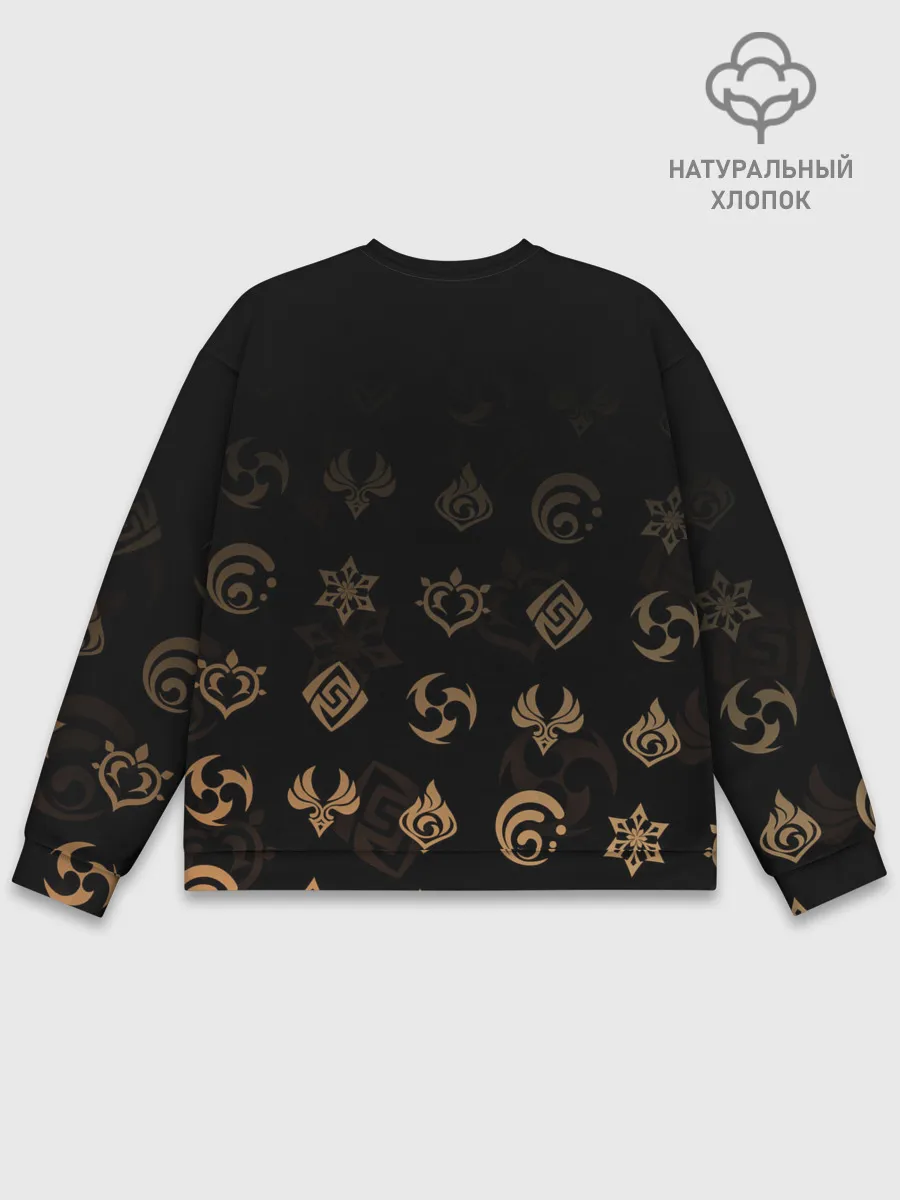 Мужской свитшот базовый / Паймон / Genshin Impact