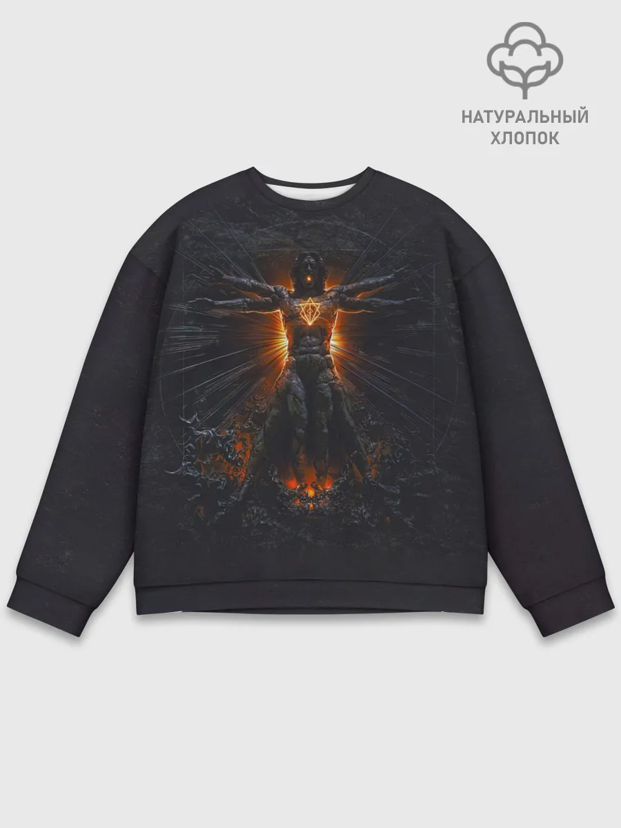 Мужской свитшот базовый / Clayman - In Flames