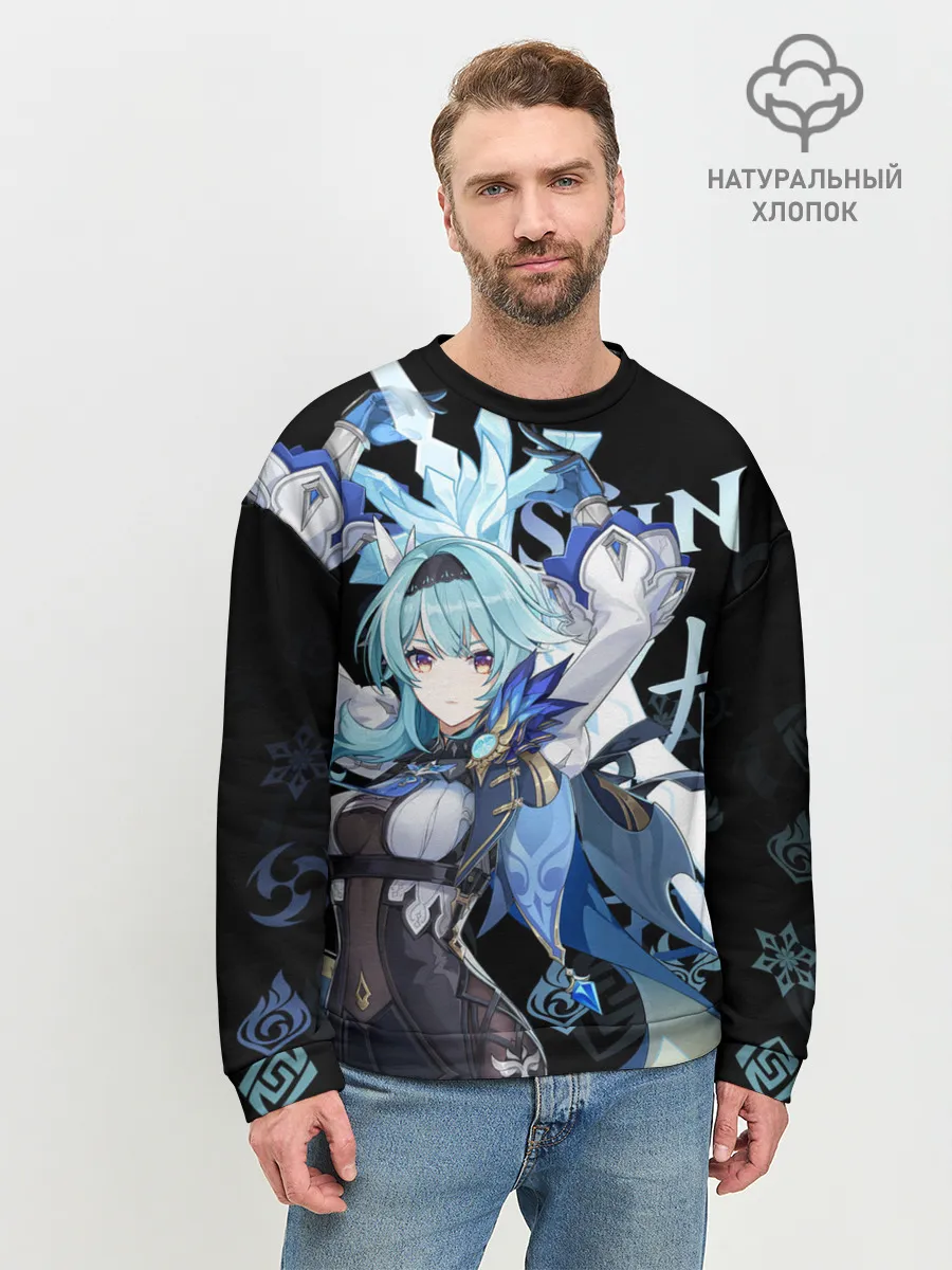 Мужской свитшот базовый / Эола / Genshin Impact