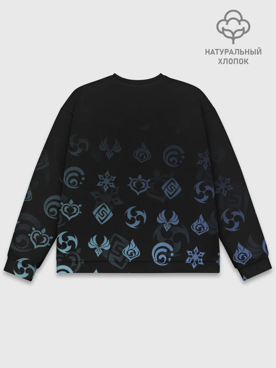 Мужской свитшот базовый / Эола / Genshin Impact