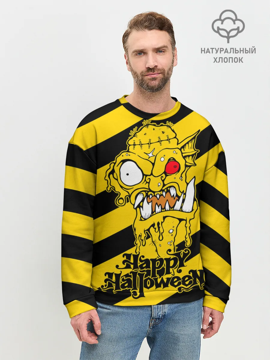 Мужской свитшот базовый / Нечисть с красным глазом