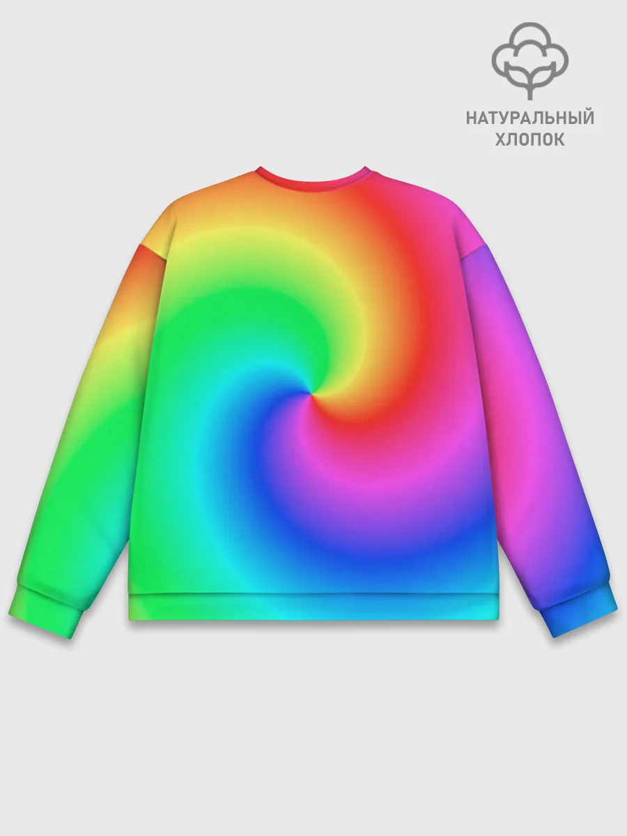 Мужской свитшот базовый / Pepe rainbow