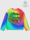 Мужской свитшот базовый / Pepe rainbow