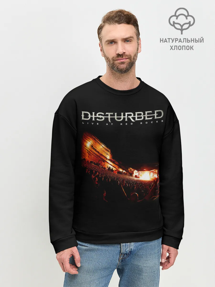 Мужской свитшот базовый / Live at Red Rocks - Disturbed