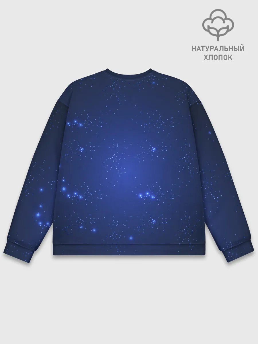 Мужской свитшот базовый / Знак зодиака - Рыбы