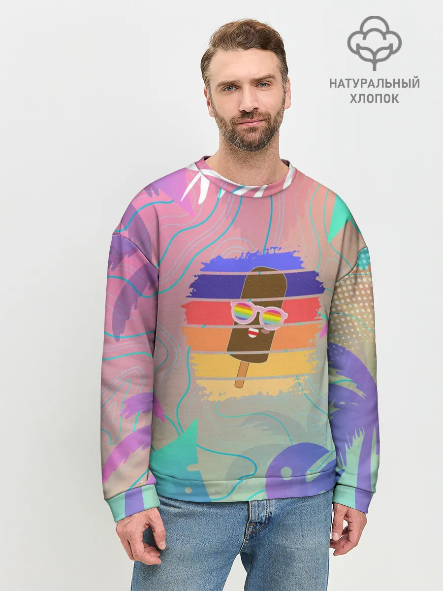 Мужской свитшот базовый / Эскимо в Тропиках