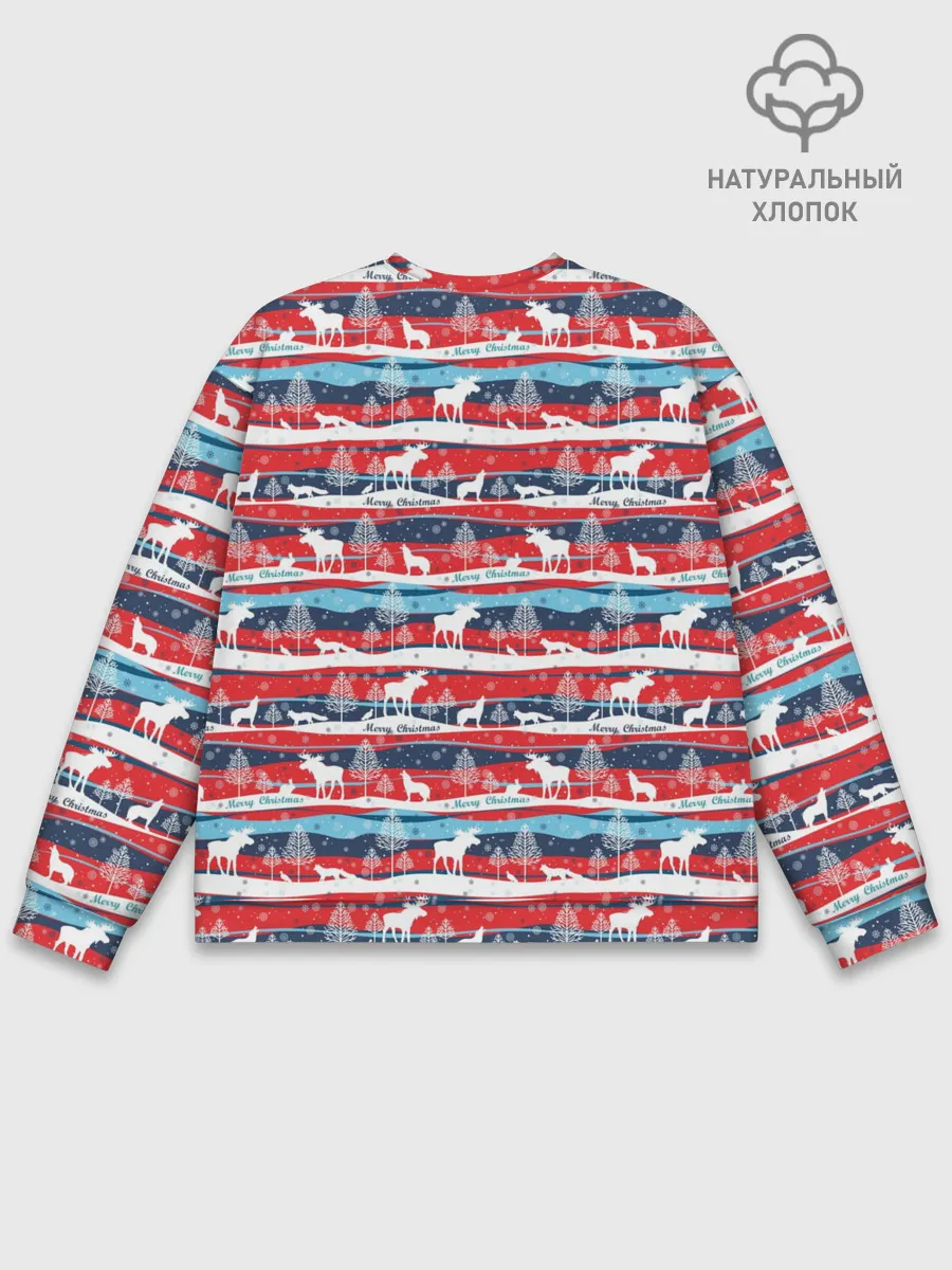 Мужской свитшот базовый / Merry Christmas