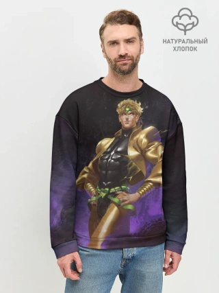 Мужской свитшот базовый / Дио Брандо Космический из ДЖО джо