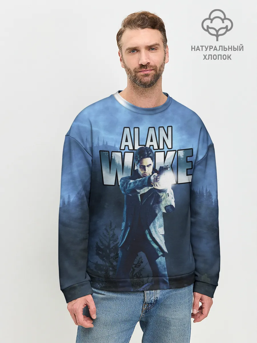 Мужской свитшот базовый / Alan Wake / Алан Уэйк