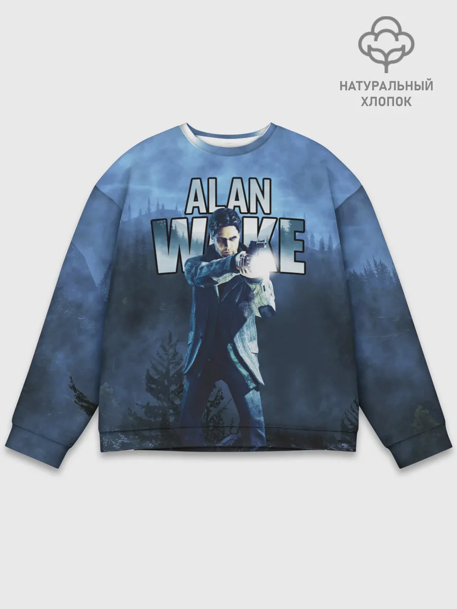 Мужской свитшот базовый / Alan Wake / Алан Уэйк