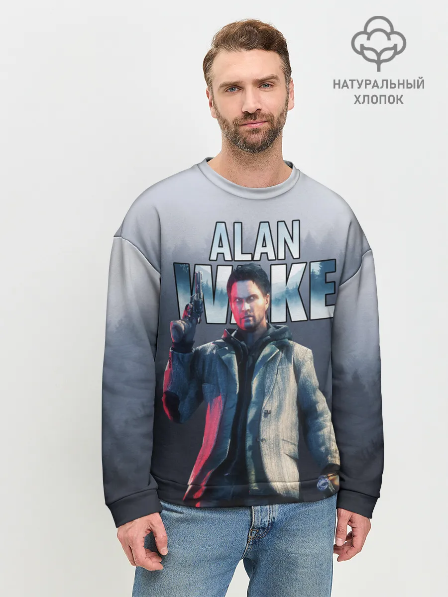 Мужской свитшот базовый / Алан Уэйк / Alan Wake