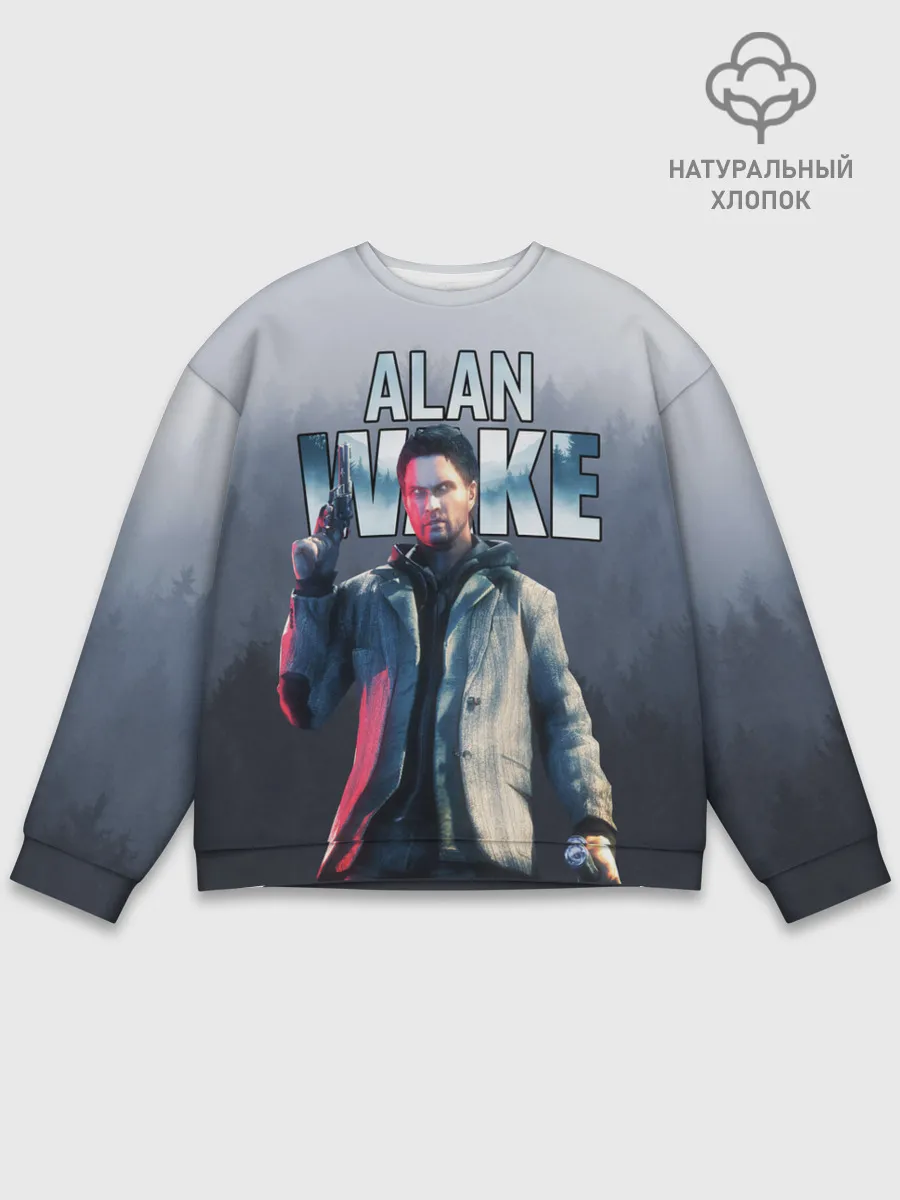 Мужской свитшот базовый / Алан Уэйк / Alan Wake