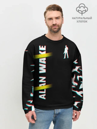 Мужской свитшот базовый / Alan Wake Glitch