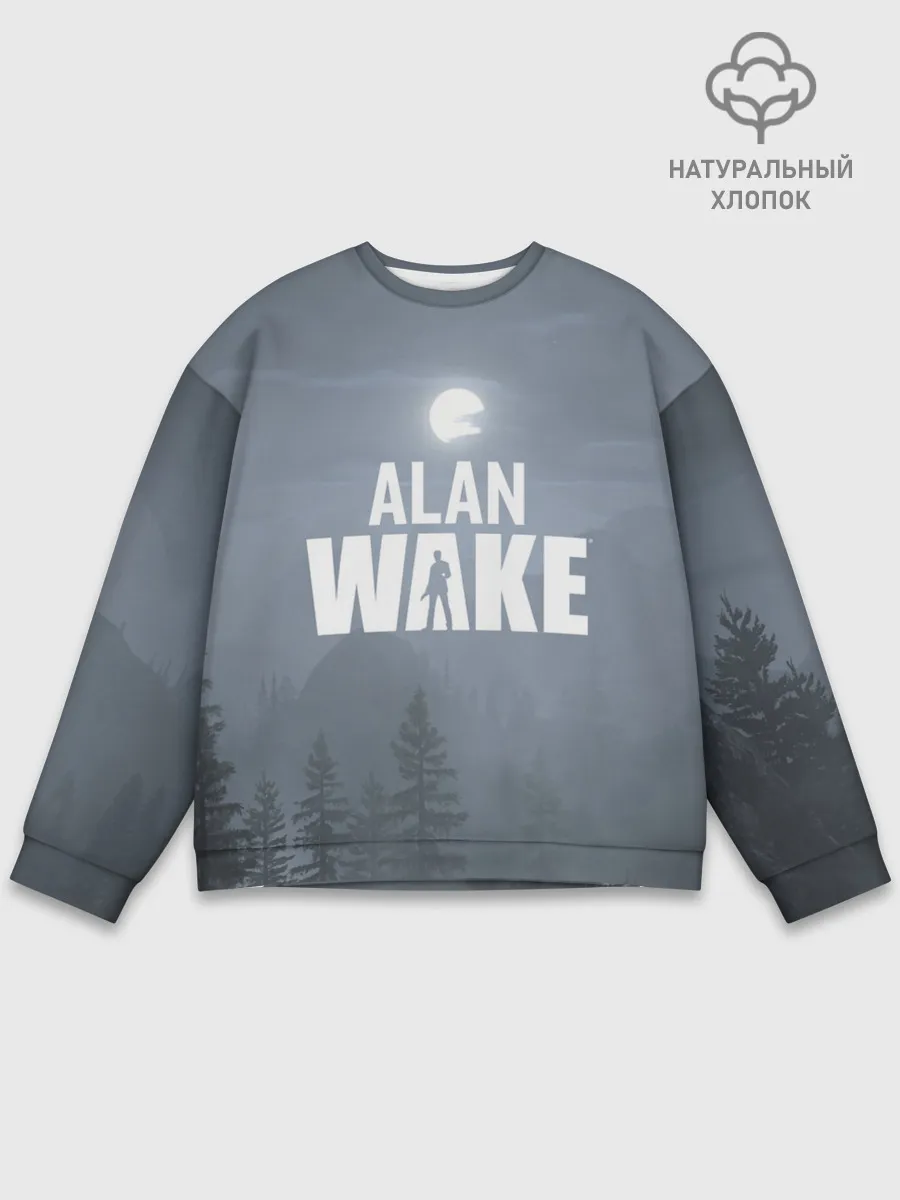Мужской свитшот базовый / Алан Уэйк: Полнолуние