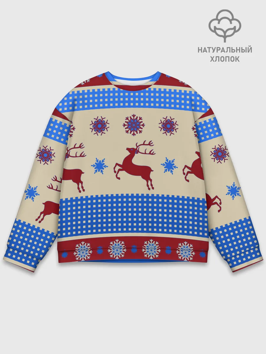 Мужской свитшот базовый / Новогодняя 2022