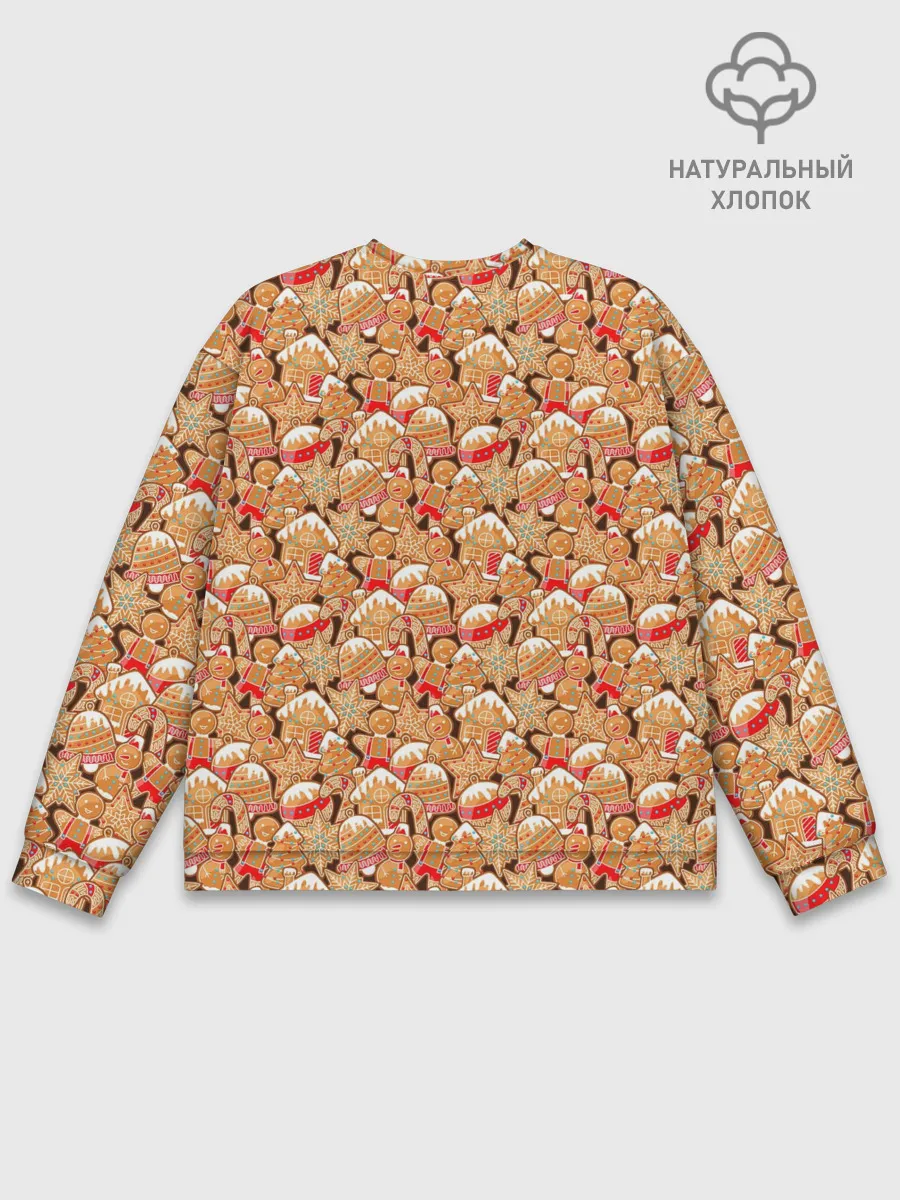 Мужской свитшот базовый / Праздничное Печенье