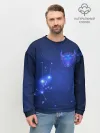 Мужской свитшот базовый / Знак зодиака - Телец