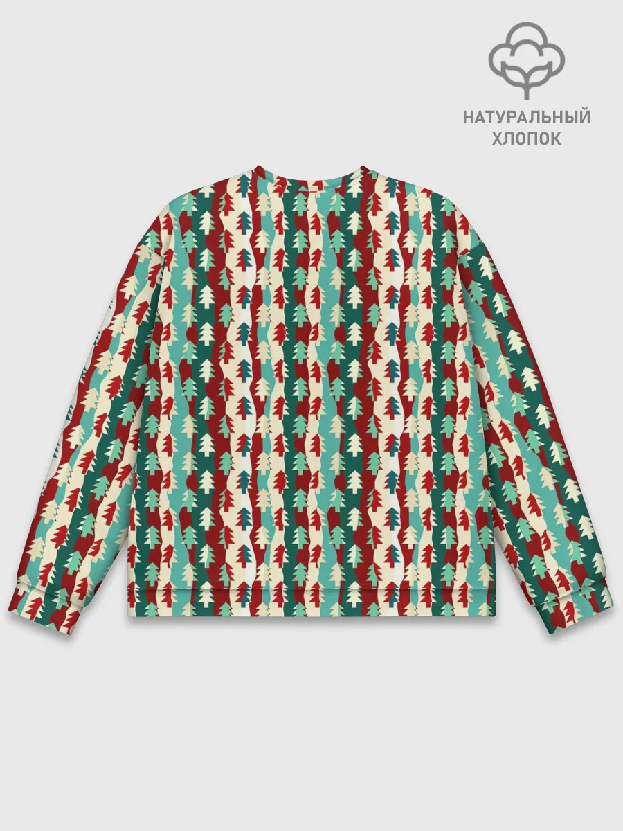 Мужской свитшот базовый / Маленькие Ёлочки