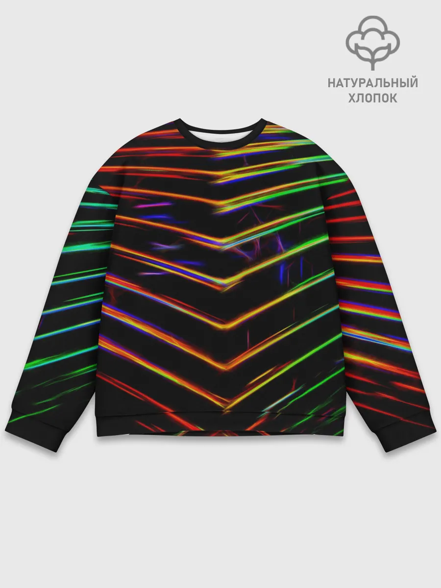 Мужской свитшот базовый / Неоновый угол