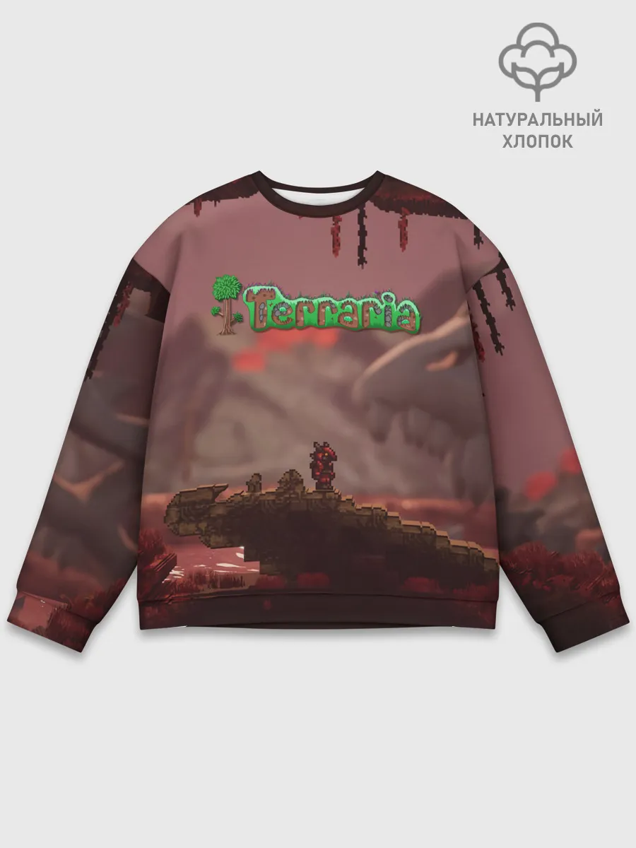 Мужской свитшот базовый / Terraria | Тэррария