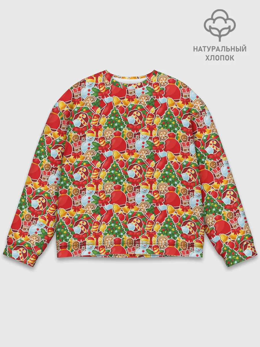 Мужской свитшот базовый / Merry Christmas