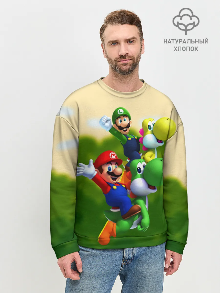 Мужской свитшот базовый / 3DMario
