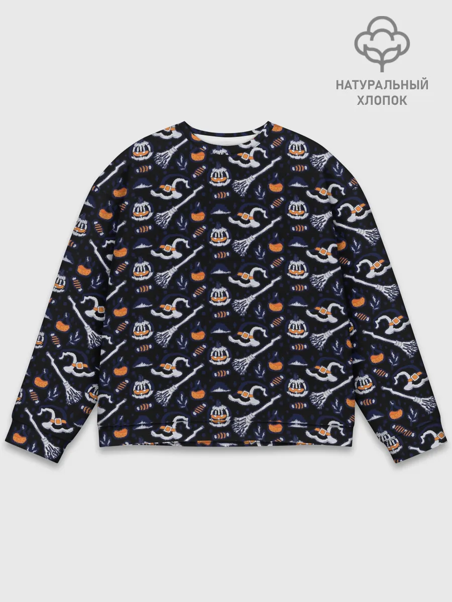 Мужской свитшот базовый / Patern Halloween 6