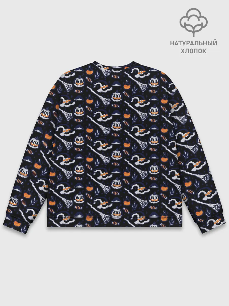 Мужской свитшот базовый / Patern Halloween 6