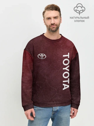 Мужской свитшот базовый / TOYOTA | RED GRUNGE