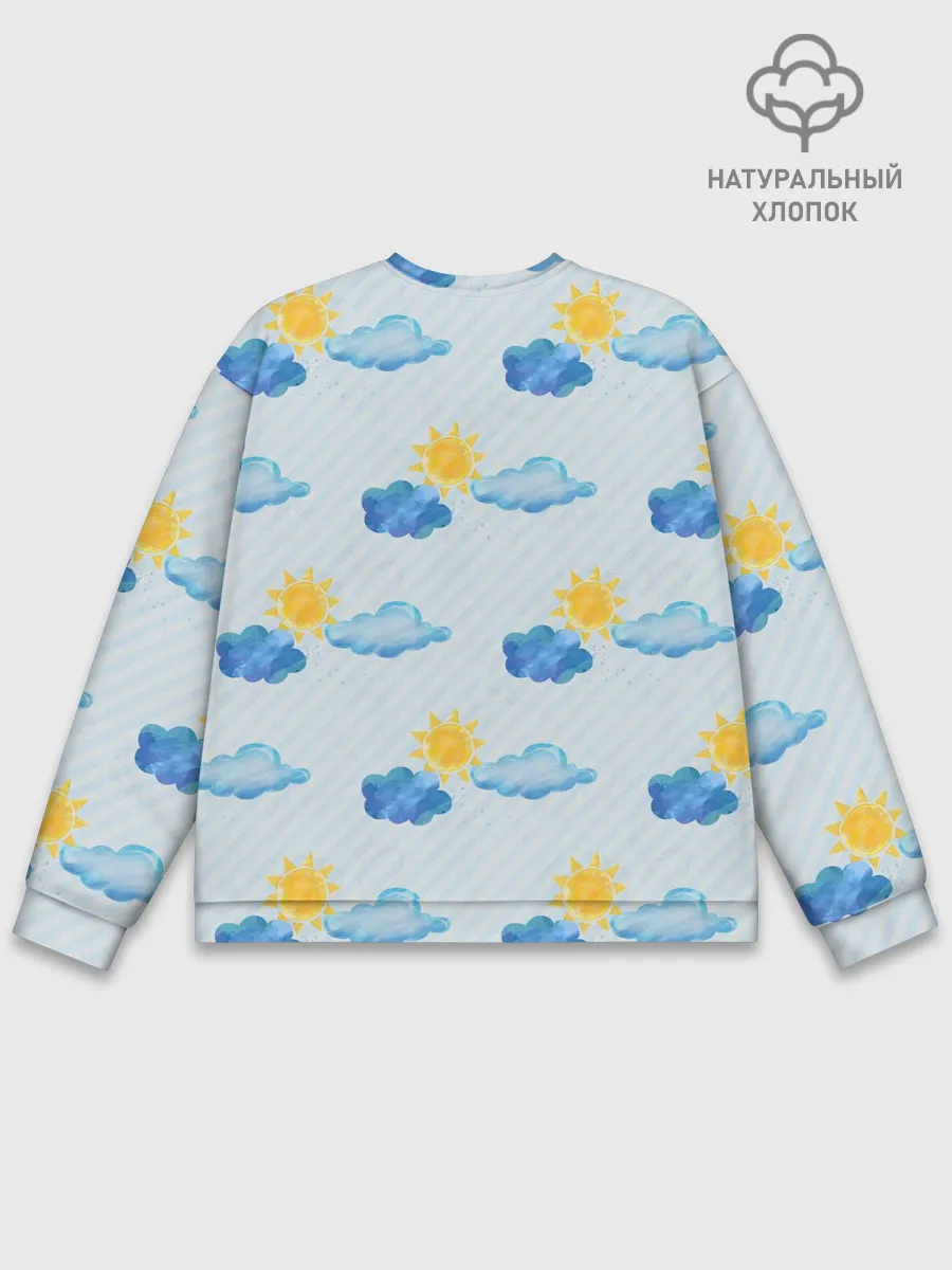 Мужской свитшот базовый / Осень - тучки