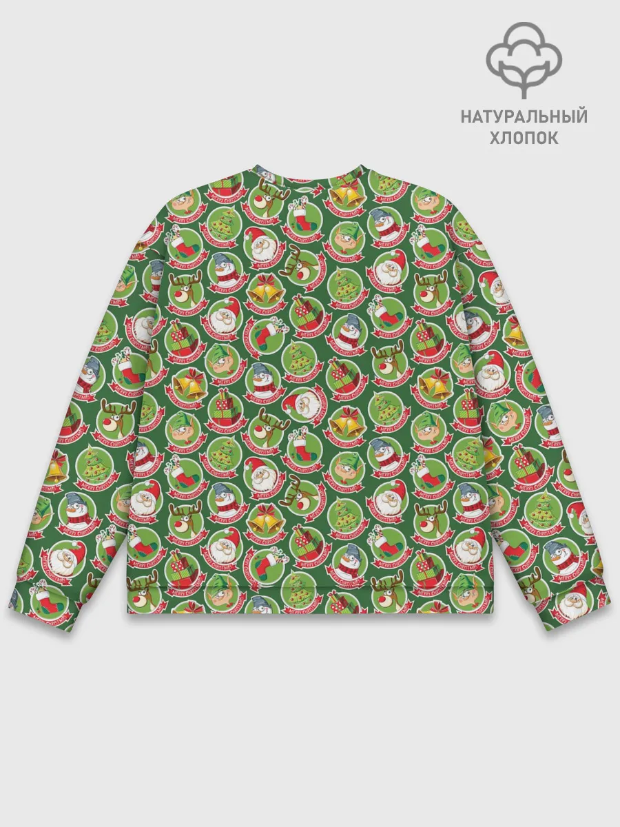 Мужской свитшот базовый / Новогодние Персонажи