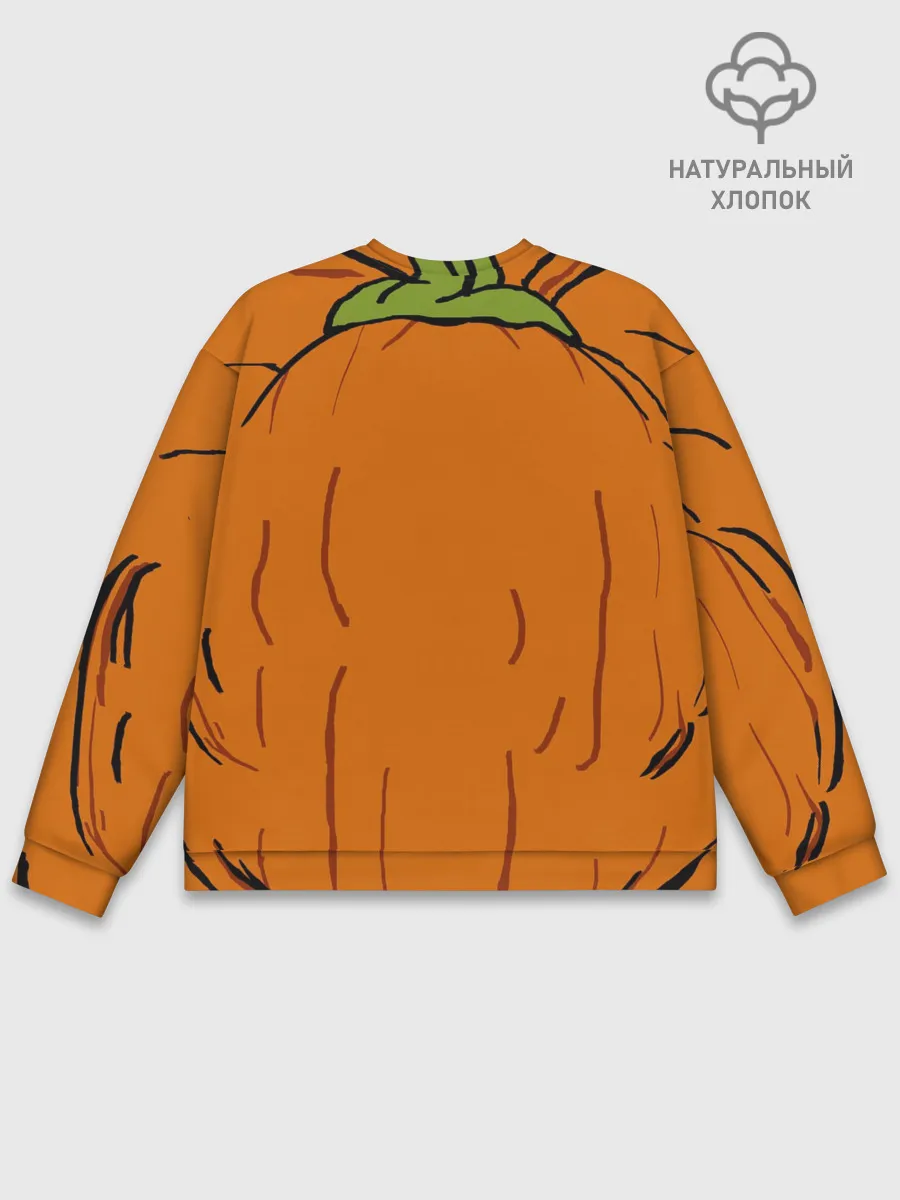 Мужской свитшот базовый / Костюм тыквы / Halloween