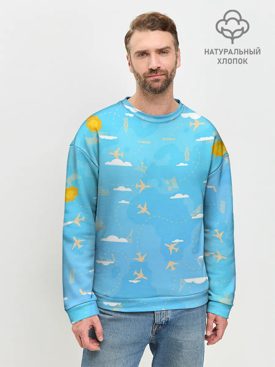 Мужской свитшот базовый / мое путешествие