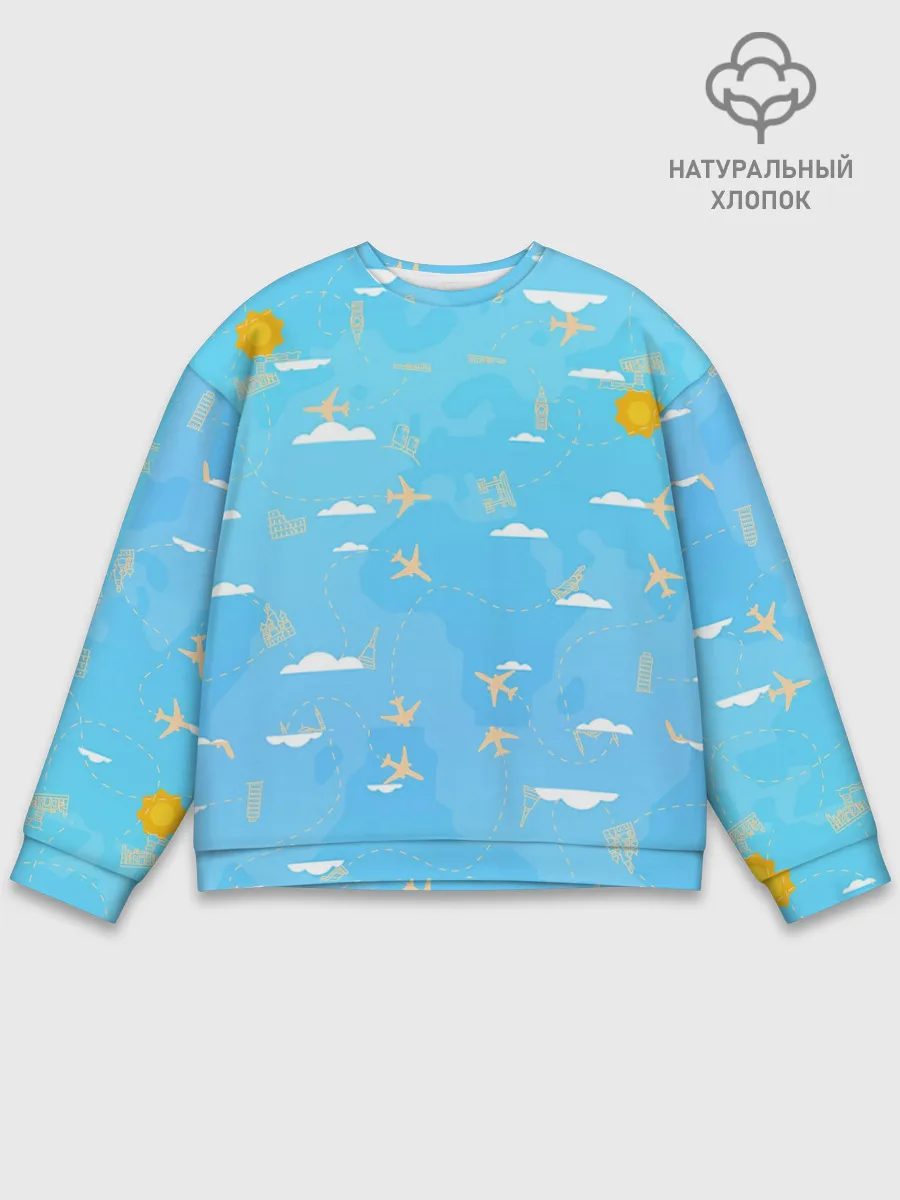 Мужской свитшот базовый / мое путешествие