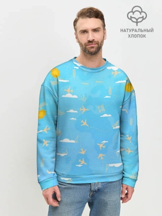 Мужской свитшот базовый / мое путешествие