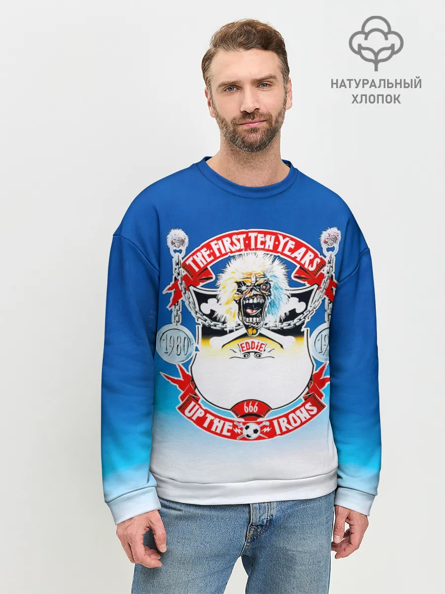 Мужской свитшот базовый / The First Ten Years - Iron Maiden